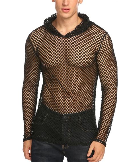 versace fish net shirt.